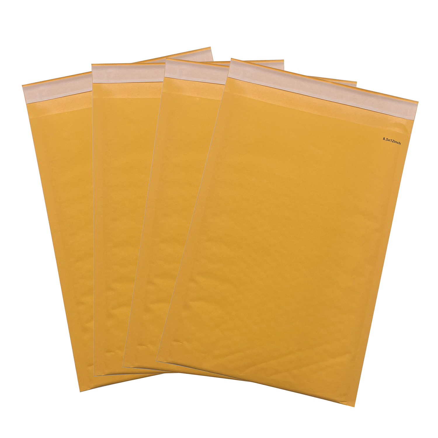 Wholesale 8.5x12'' Kraft Paper Yellow Custom logo Bubble Mailers Packaging Shipping Bags Protected Product Bubble Envelopes